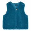 Promo 🎉 Beti Faux Fur Vest Peacock blue Bonton Fashion Children 👏
