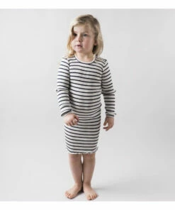 Cheapest ⭐ Bina 👗 Dress White Minimalisma Fashion Children 🎉 -Outlet Kids' Fashion Store bina dressbina dress white minimalisma fashion children 1