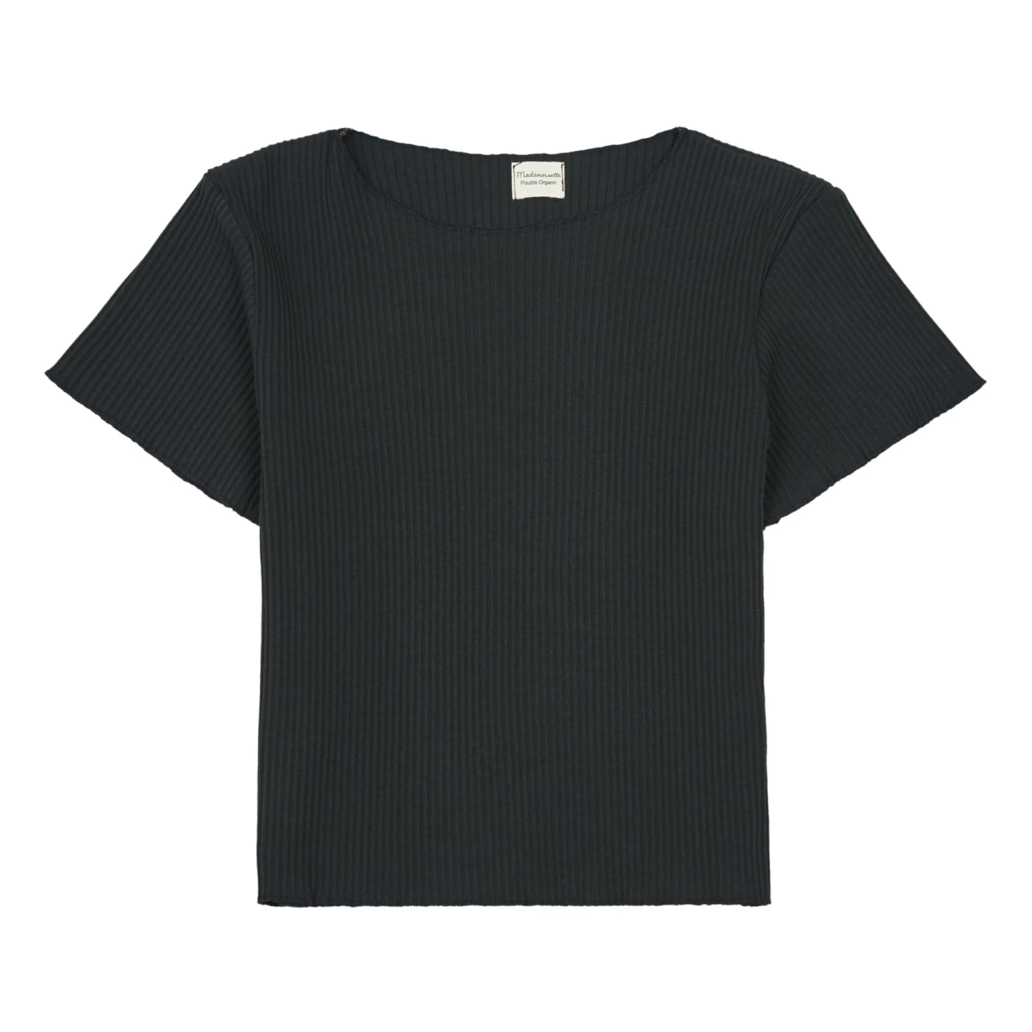 Best Sale โค๏ธ Birch Ribbed Organic Cotton T-shirt Black Poudre Organic Fashion Teen, Children ๐ 1 Best Sale โค๏ธ Birch Ribbed Organic Cotton T-shirt Black Poudre Organic Fashion Teen, Children ๐