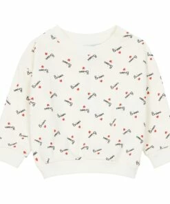 Cheapest 😍 Bisou organic cotton sweatshirt White Mathilde Cabanas Fashion Baby, Children 😍