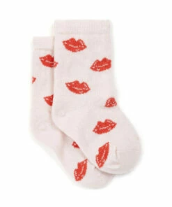 Flash Sale 🛒 Bisous 🧦 Socks Pale pink Bonton Fashion Teen, Baby, Children 👏