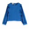 Budget 🎉 Blouse Blue Scotch & Soda Fashion Teen, Children ✨