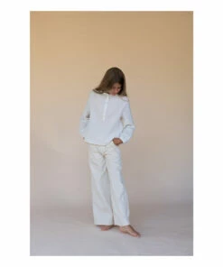 Hot Sale 🎉 Blouse White Longlivethequeen Fashion Teen, Children 🎉 -Outlet Kids' Fashion Store blouse white longlivethequeen fashion teen children 2