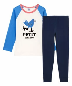 Flash Sale ๐ Bobo Organic Cotton Pyjamas Blue Petit Bateau Fashion Children โ๏ธ