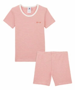 Buy 🤩 Bonny Organic Cotton Pyjamas Pink Petit Bateau Fashion Children 👏