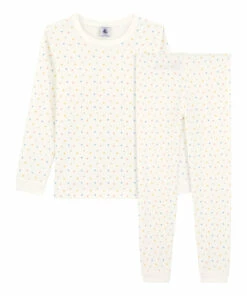 Outlet 🔥 Bouche Organic Cotton Pyjamas Cream Petit Bateau Fashion Children ✔️