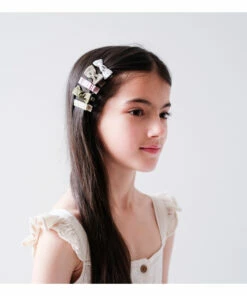 Promo 💯 Bow Hair Clips Green Mimi & Lula Fashion Children ✨ -Outlet Kids' Fashion Store bow hair clips green mimi lula fashion children 2