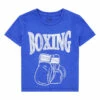 Hot Sale 🔔 Boxing T-shirt Blue Californian Vintage Fashion Teen, Children 🌟