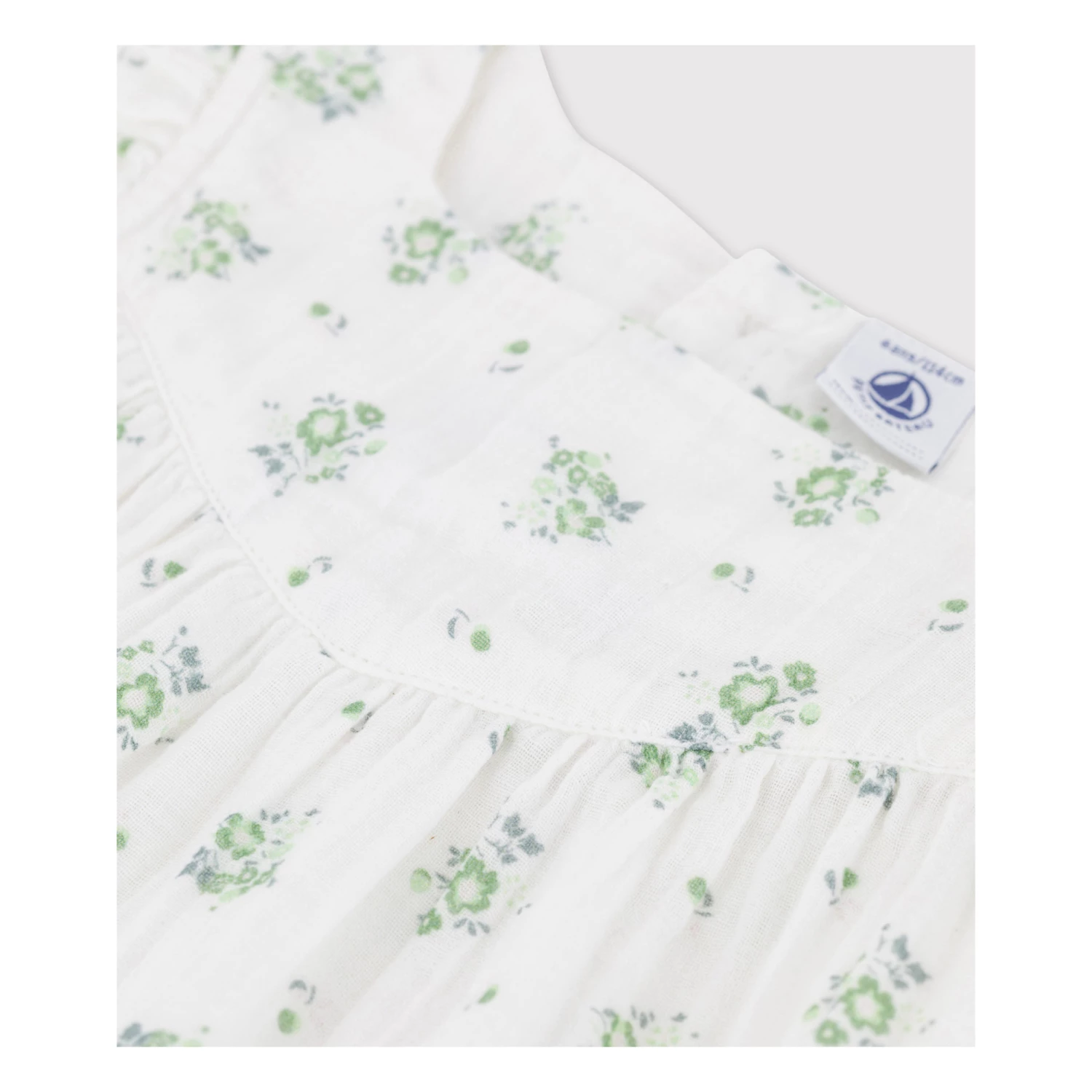 Budget 💯 Branchey Organic Cotton Blouse Off white Petit Bateau Fashion Children 🛒 2 Budget 💯 Branchey Organic Cotton Blouse Off white Petit Bateau Fashion Children 🛒 - Image 2