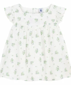 Budget 💯 Branchey Organic Cotton Blouse Off white Petit Bateau Fashion Children 🛒