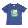Brand new ⌛ Brazil T-shirt Blue Simple Kids Fashion Teen, Children ✨