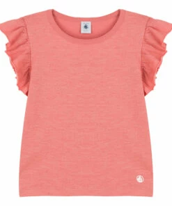 Wholesale ⭐ Breeze T-shirt Powder pink Petit Bateau Fashion Children ⌛