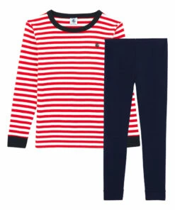 Buy 🧨 Brief Organic Cotton Pyjamas Red Petit Bateau Fashion Children 👏