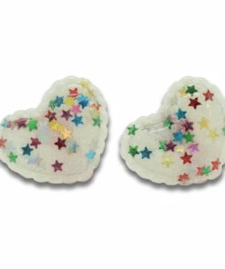 Discount 🛒 Bright Heart Earrings White Milk x Soda Fashion Children 🛒