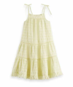 Brand new ๐ Broderie Anglaise Organic Cotton ๐ Dress Pale yellow Scotch & Soda Fashion Teen, Children ๐