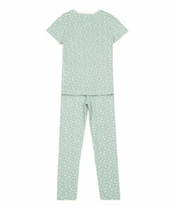 Best Pirce ✔️ Brunette Pyjamas Green Petit Bateau Fashion Children 🛒 -Outlet Kids' Fashion Store brunette pyjamas green petit bateau fashion children 2
