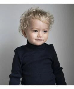 Best deal 💯 Bui Silk Cotton Turtleneck Navy blue Minimalisma Fashion Children 💯 -Outlet Kids' Fashion Store bui silk cotton turtleneckbui silk cotton turtleneck navy blue minimalisma fashion children 2