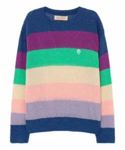 Flash Sale ✔️ Bull Striped Jumper Navy blue The Animals Observatory Fashion Children 👏