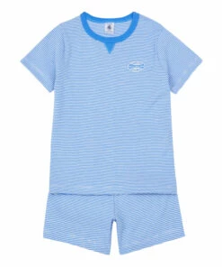 Hot Sale โญ Butin Organic Cotton Pyjamas Blue Petit Bateau Fashion Children โ๏ธ