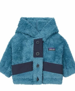 Best Pirce 🔔 Button-Up Recycled Fibre Sweatshirt Blue Patagonia Fashion Baby, Children 🔥