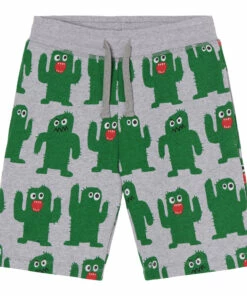 New 🧨 Cactus Organic Cotton Shorts Grey Stella McCartney Kids Fashion Children 🤩