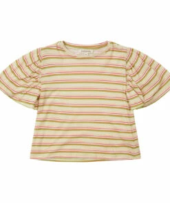 Best Sale 🎁 Callisia Striped T-shirt Ecru Caramel Fashion Children 👍