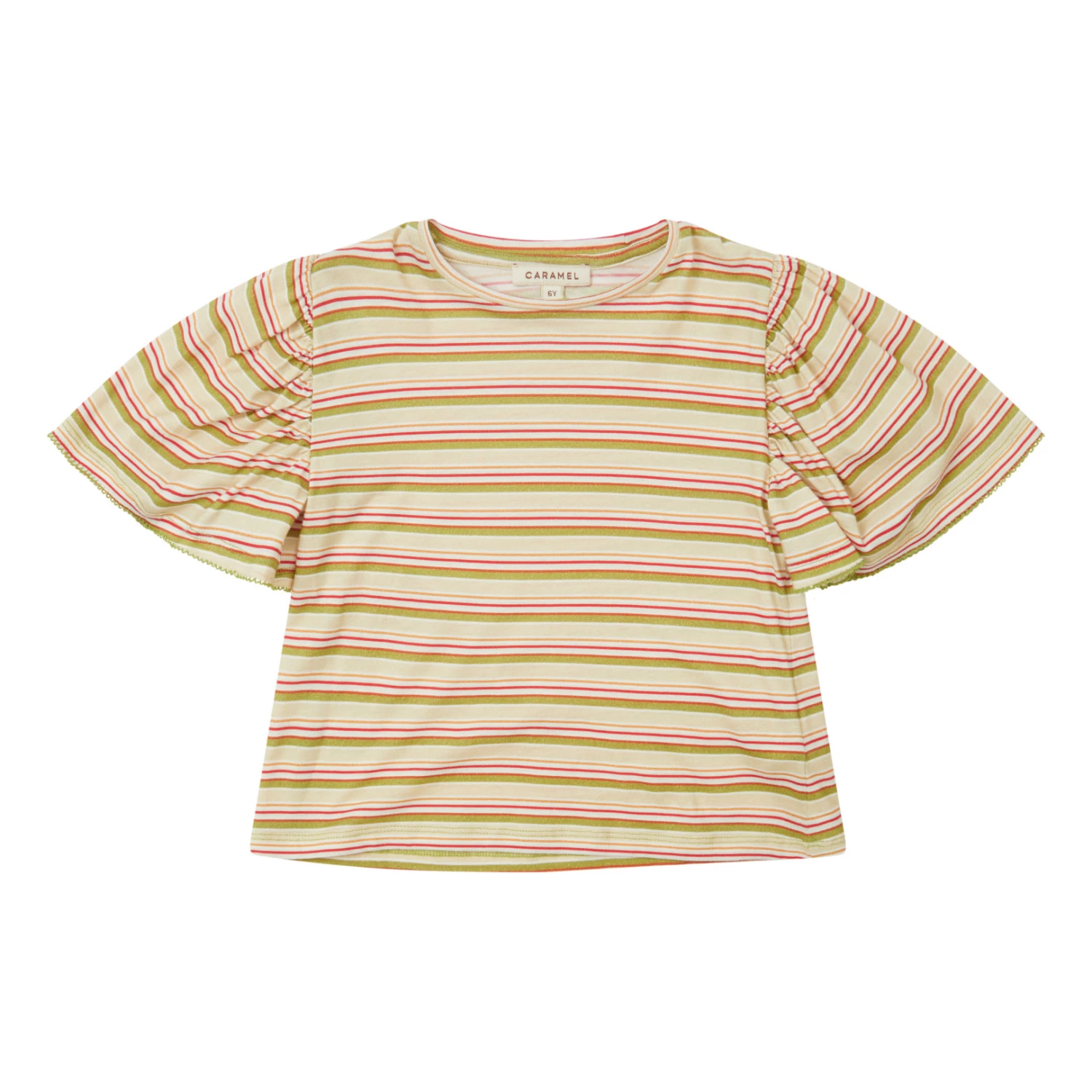 Best Sale 🎁 Callisia Striped T-shirt Ecru Caramel Fashion Children 👍 1 Best Sale 🎁 Callisia Striped T-shirt Ecru Caramel Fashion Children 👍