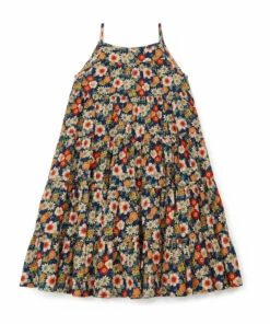 Hot Sale 💯 Calypso Lurex 👗 Dress Navy blue Bonton Fashion Children ❤️