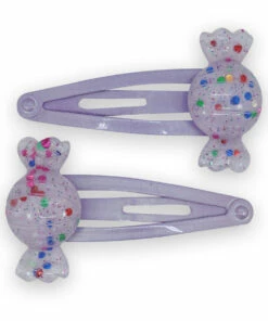 Best Pirce 👍 Candy Hair Clips Purple Milk x Soda Fashion Children 😍