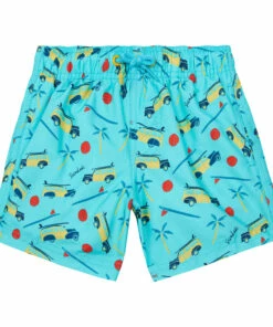Wholesale 🔥 Car Print Swimming Shorts Blue Sundek Fashion Teen, Children 🤩