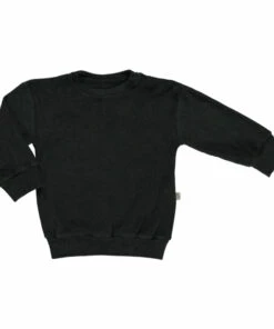 Best Pirce 😍 Cassandre Organic Cotton Terry Cloth Sweatshirt Black Poudre Organic Fashion Children 👏