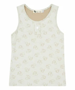 Budget ๐ Catcheur Tank Top Ecru Risu Risu Fashion Teen, Children ๐ฅ