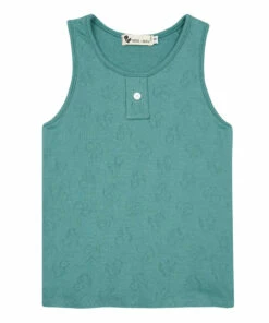 Hot Sale 👏 Catcheur Tank Top Teal Risu Risu Fashion Teen, Children 🎁