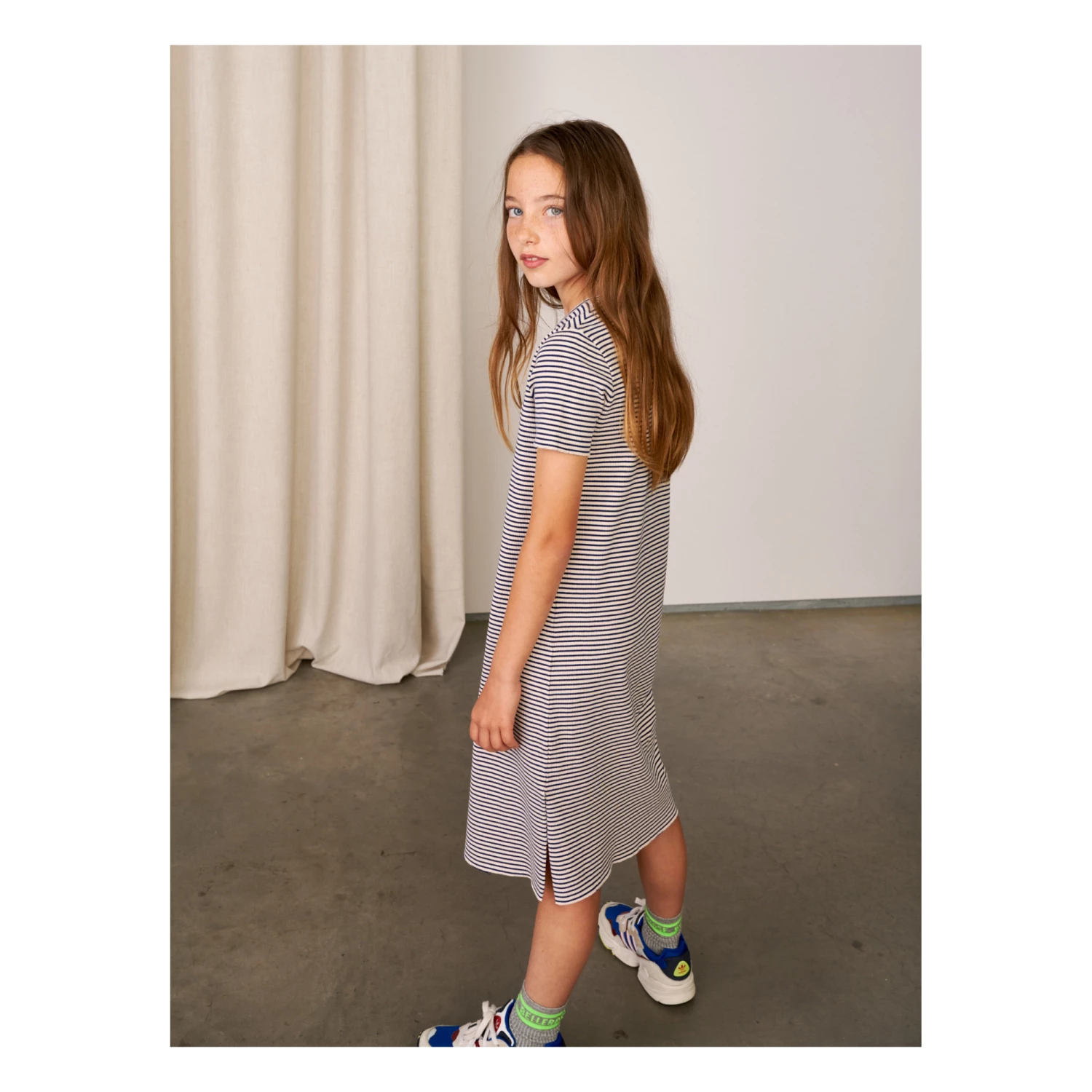 Cheap ๐ Cath Striped ๐ Dress White Bellerose Fashion Teen, Children ๐งจ 4 Cheap ๐ Cath Striped ๐ Dress White Bellerose Fashion Teen, Children ๐งจ - Image 4