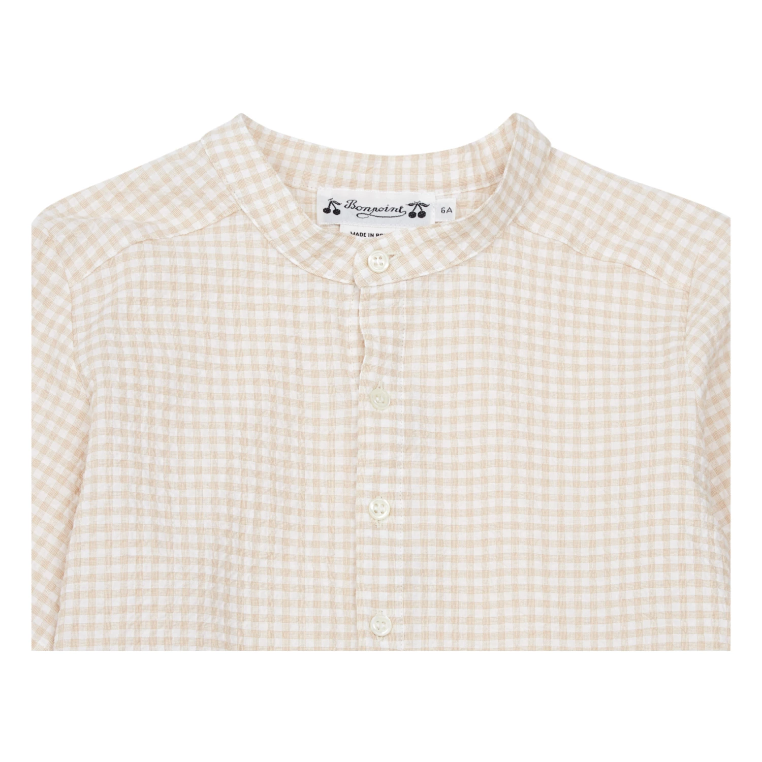 Best Sale ๐ Cesar Seersucker Kurta Shirt Beige Bonpoint Fashion Teen, Children ๐ 2 Best Sale ๐ Cesar Seersucker Kurta Shirt Beige Bonpoint Fashion Teen, Children ๐ - Image 2