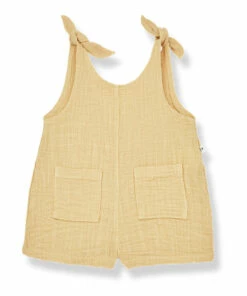 Best deal 🎉 Cesca Double Cotton Muslin Romper Yellow 1+ in the family Fashion Baby, Children ⌛