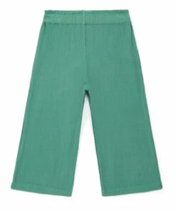 Brand new 🧨 Chacha Organic Cotton Muslin Trousers Green Bonton Fashion Children 🧨