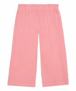 Best Sale 💯 Chacha Organic Cotton Muslin Trousers Pink Bonton Fashion Children 😍