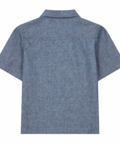 Coupon 🎉 Chambray Shirt Blue Hundred Pieces Fashion Teen, Children ❤️ -Outlet Kids' Fashion Store chambray shirtchambray shirt blue hundred pieces fashion teen children 2