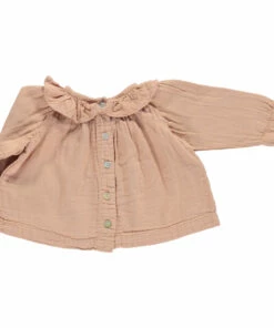 Coupon 🧨 Charm Double Cotton Muslin Blouse Dusty Pink Poudre Organic Fashion Baby, Children 🎉 -Outlet Kids' Fashion Store charm double cotton muslin blouse dusty pink poudre organic fashion baby children 2
