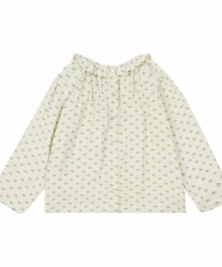 Buy 🛒 Charm Double Cotton Muslin Blouse White Poudre Organic Fashion Baby, Children 🌟 -Outlet Kids' Fashion Store charm double cotton muslin blouse white poudre organic fashion baby children 4