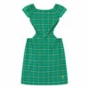 Best Pirce 🎁 Checked Badger 👗 Dress Green The Animals Observatory Fashion Children 😍