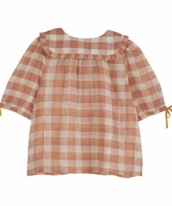 Outlet 🌟 Checked Frill Blouse Dusty Pink Emile et Ida Fashion Baby, Children ⭐ -Outlet Kids' Fashion Store checked frill blouse dusty pink emile et ida fashion baby children 5