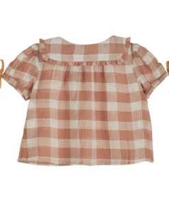 Outlet 🌟 Checked Frill Blouse Dusty Pink Emile et Ida Fashion Baby, Children ⭐ -Outlet Kids' Fashion Store checked frill blouse dusty pink emile et ida fashion baby children 7