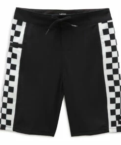 Buy 🎉 Checkered Swim Trunks Black Vans Fashion Children 🤩
