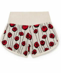 Wholesale 💯 Chelsea Organic Cotton Knitted Shorts Ecru Little Creative Factory Fashion Teen, Children ❤️