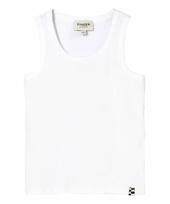 Best Pirce 🧨 Chopper Ribbed Tank Top White Finger in the nose Fashion Teen, Children ✔️