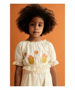 New 🧨 Clémentine Embroidered Blouse Ecru the new society Fashion Teen, Children 😍 -Outlet Kids' Fashion Store cl eacute mentine embroidered blouse ecru the new society fashion teen children 2