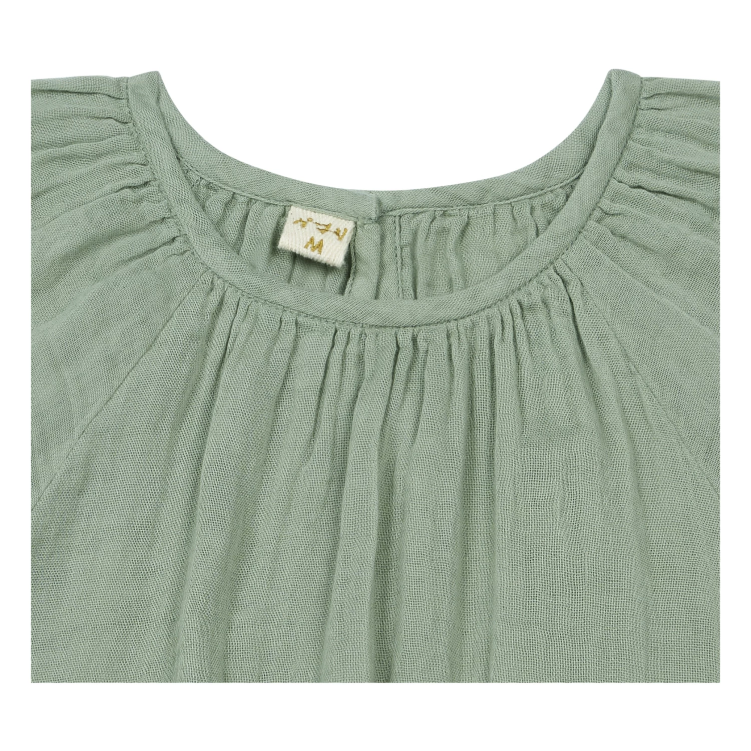 Promo 😀 Clara Organic Cotton 👗 Dress Green clay Numero 74 Fashion Children 🔥 2 Promo 😀 Clara Organic Cotton 👗 Dress Green clay Numero 74 Fashion Children 🔥 - Image 2