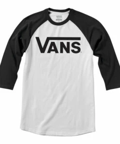 Deals 👏 Classic Raglan T-shirt Black Vans Fashion Teen, Children 😍